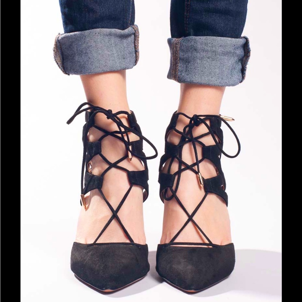 Black Suede Heel